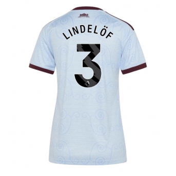 Aston Villa Victor Lindelof #3 Maglia Gara Terza Repliche 2026-27 Donna Maniche Corte